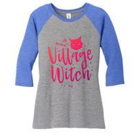 Village Witch Funny Halloween Witch Spell Outfit Costume Gift Women's Tri-Blend 3/4-Sleeve Raglan Shirt