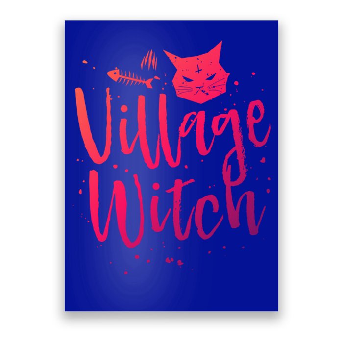 Village Witch Funny Halloween Witch Spell Outfit Costume Gift Poster