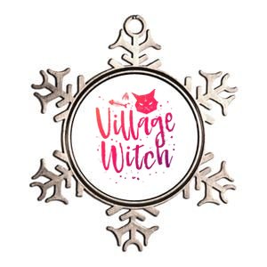 Village Witch Funny Halloween Witch Spell Outfit Costume Gift Metallic Star Ornament