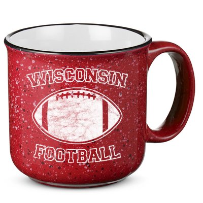 Vintage Wisconsin Football 15oz Campfire Ceramic Mug