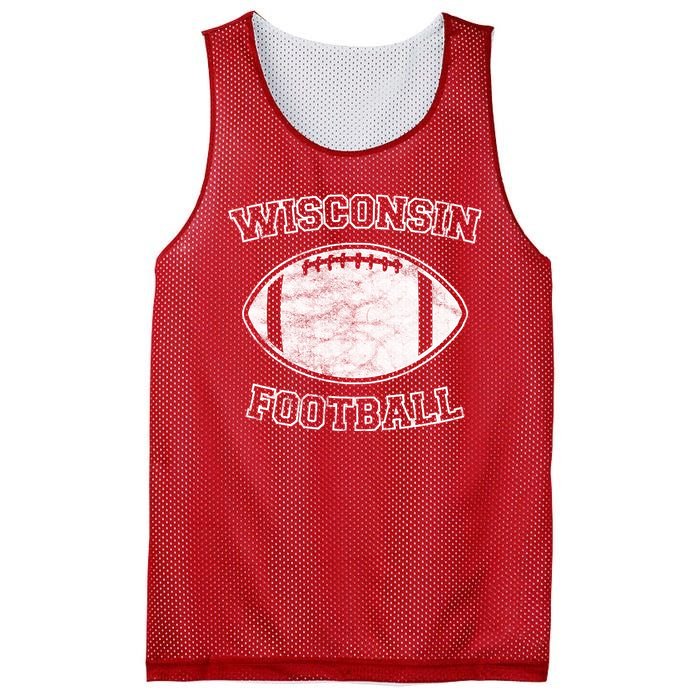 Vintage Wisconsin Football Mesh Reversible Basketball Jersey Tank