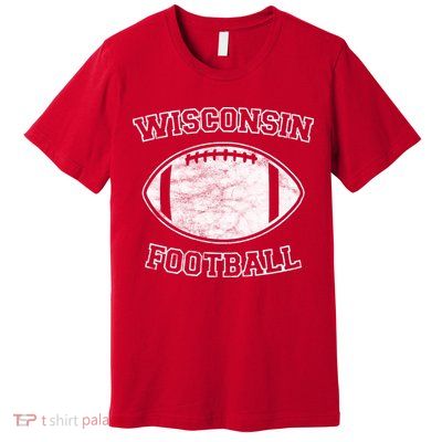 Vintage Wisconsin Football Premium T-Shirt
