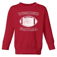 Vintage Wisconsin Football Toddler Sweatshirt