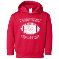 Vintage Wisconsin Football Toddler Hoodie