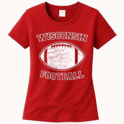 Vintage Wisconsin Football Womens T-Shirt
