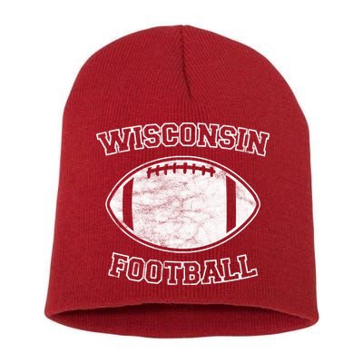 Vintage Wisconsin Football Short Acrylic Beanie