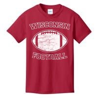 Vintage Wisconsin Football Kids T-Shirt