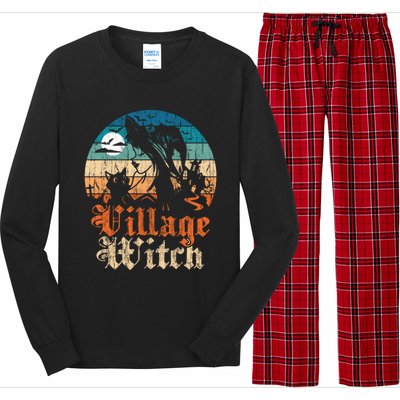 Village Witch Funny Gift Long Sleeve Pajama Set