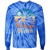 Village Witch Funny Gift Tie-Dye Long Sleeve Shirt