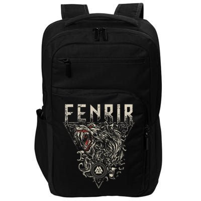 Viking Wolf Fenrir Norse Scandinavian Pagan Mythology Impact Tech Backpack