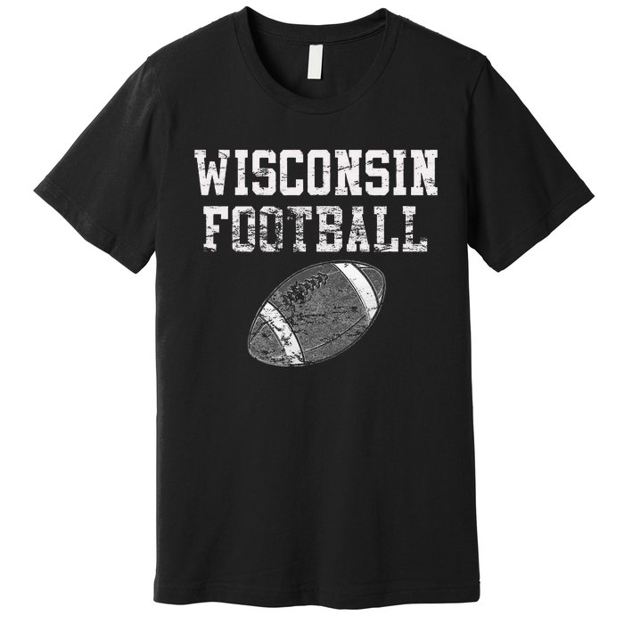 Vintage Wisconsin Football Premium T-Shirt