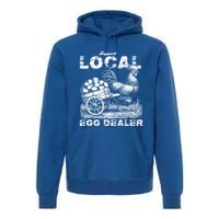 Vintage Western Funny Farm Chicken Support Local Egg Dealer Gift Premium Hoodie