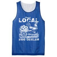 Vintage Western Funny Farm Chicken Support Local Egg Dealer Gift Mesh Reversible Basketball Jersey Tank