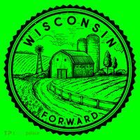 Vintage Wisconsin Forward Farmland Emblem Seal T-Shirt