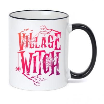 Village Witch Gift Pagan Wicca Witchcraft Halloween Cute Gift 11oz Black Color Changing Mug