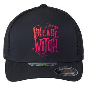 Village Witch Gift Pagan Wicca Witchcraft Halloween Cute Gift Flexfit Unipanel Trucker Cap