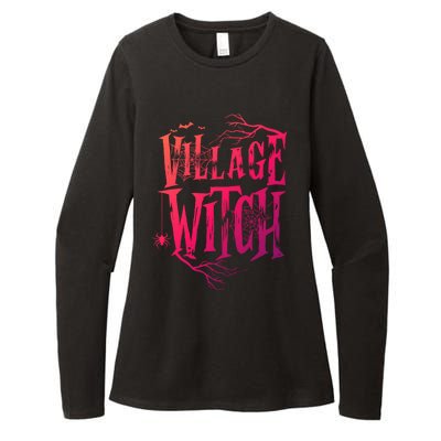 Village Witch Gift Pagan Wicca Witchcraft Halloween Cute Gift Womens CVC Long Sleeve Shirt