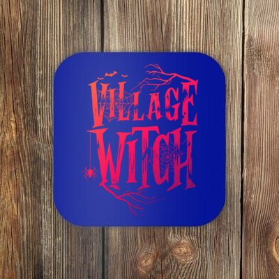 Village Witch Gift Pagan Wicca Witchcraft Halloween Cute Gift Coaster