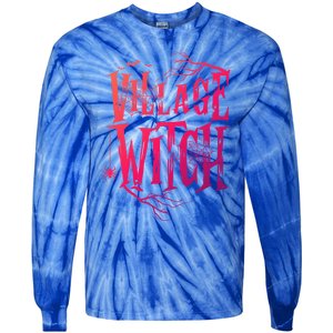 Village Witch Gift Pagan Wicca Witchcraft Halloween Cute Gift Tie-Dye Long Sleeve Shirt