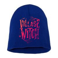 Village Witch Gift Pagan Wicca Witchcraft Halloween Cute Gift Short Acrylic Beanie