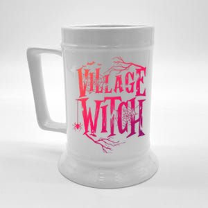 Village Witch Gift Pagan Wicca Witchcraft Halloween Cute Gift Beer Stein