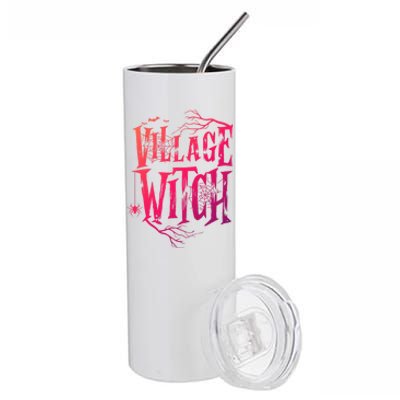 Village Witch Gift Pagan Wicca Witchcraft Halloween Cute Gift Stainless Steel Tumbler