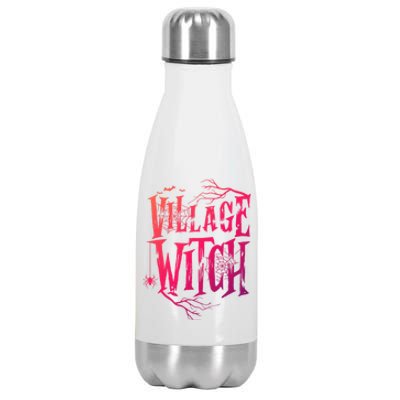 Village Witch Gift Pagan Wicca Witchcraft Halloween Cute Gift Stainless Steel Insulated Water Bottle