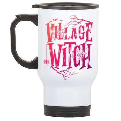 Village Witch Gift Pagan Wicca Witchcraft Halloween Cute Gift Stainless Steel Travel Mug