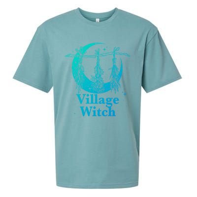 Village Witch Gothic Occult Wicca Pagan Nature Gift Sueded Cloud Jersey T-Shirt