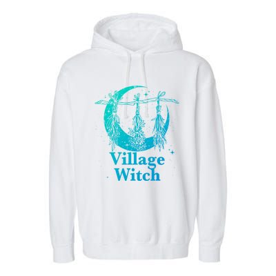 Village Witch Gothic Occult Wicca Pagan Nature Gift Garment-Dyed Fleece Hoodie