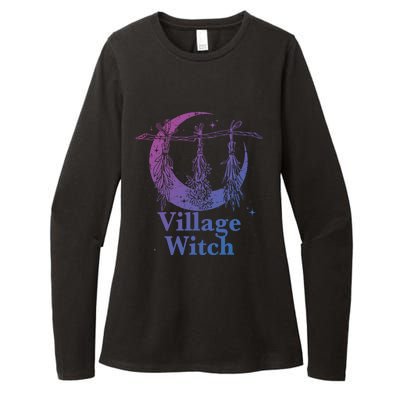 Village Witch Gothic Occult Wicca Pagan Nature Gift Womens CVC Long Sleeve Shirt