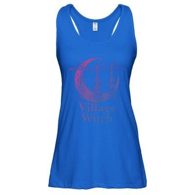 Village Witch Gothic Occult Wicca Pagan Nature Gift Ladies Essential Flowy Tank