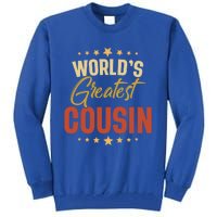 Vintage Worlds Greatest Cousin Dad Grandpa Fathers Day Gift Tall Sweatshirt