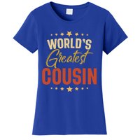 Vintage Worlds Greatest Cousin Dad Grandpa Fathers Day Gift Women's T-Shirt