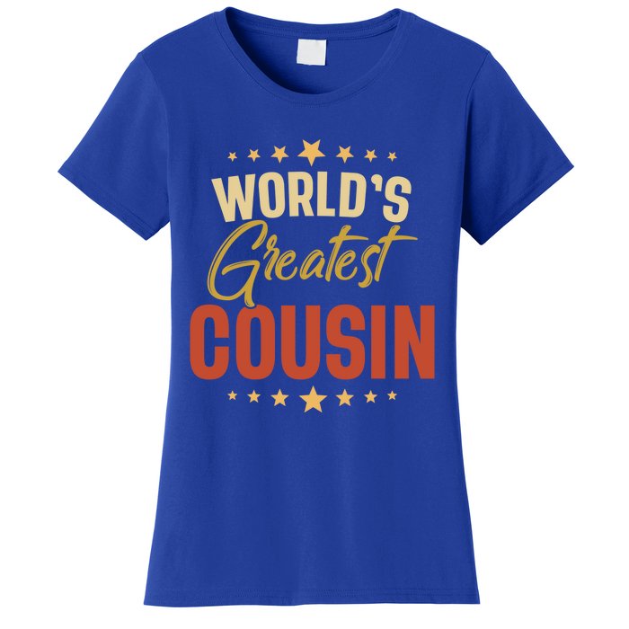 Vintage Worlds Greatest Cousin Dad Grandpa Fathers Day Gift Women's T-Shirt