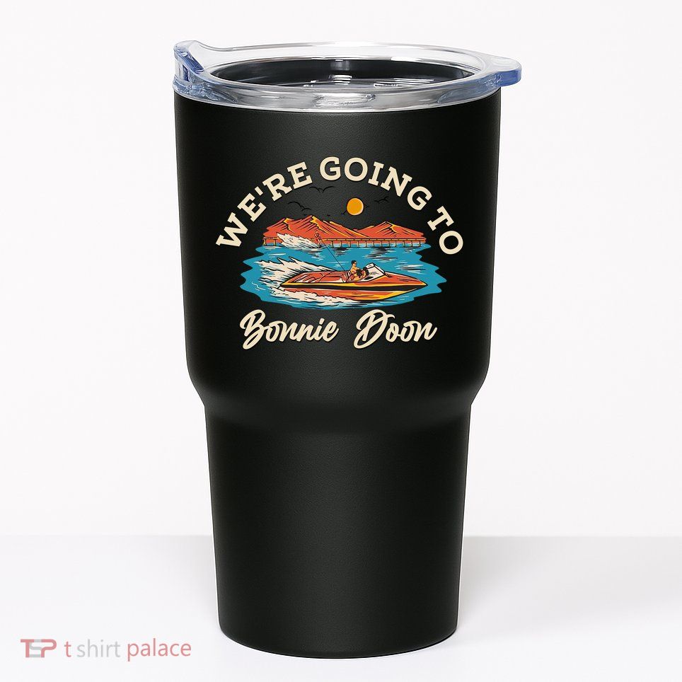 Vintage Were Going To Bonnie Doon Tumbler
