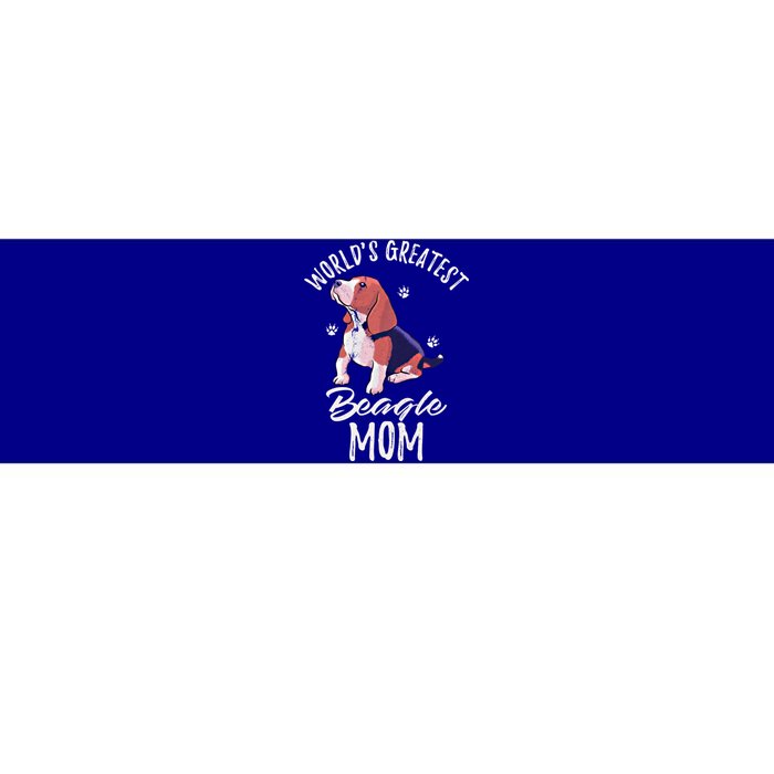 Vintage World's Greatest Beagle Mom Funny Puppy Mama Lover Gift Bumper Sticker