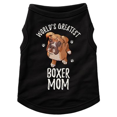 Vintage World's Greatest Boxer Mom Funny Puppy Mama Lover Gift Doggie Tank