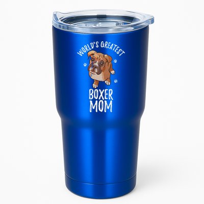 Vintage World's Greatest Boxer Mom Funny Puppy Mama Lover Gift Tumbler