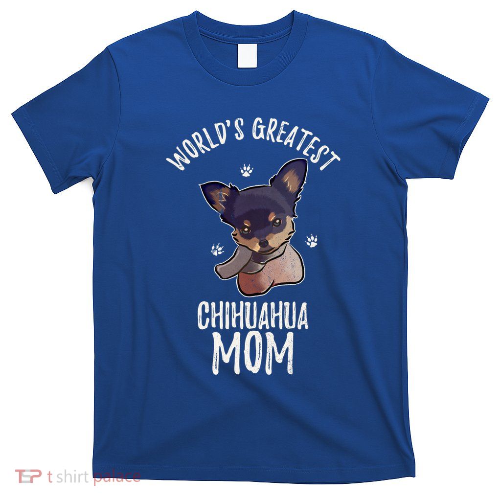 Vintage World's Greatest Chihuahua Mom Funny Dog Mama Lover Gift T-Shirt