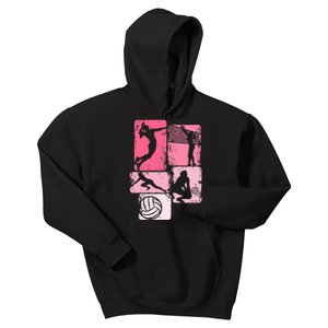 Volleyball Women Girl Player Kids Hoodie