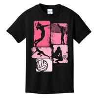 Volleyball Women Girl Player Kids T-Shirt