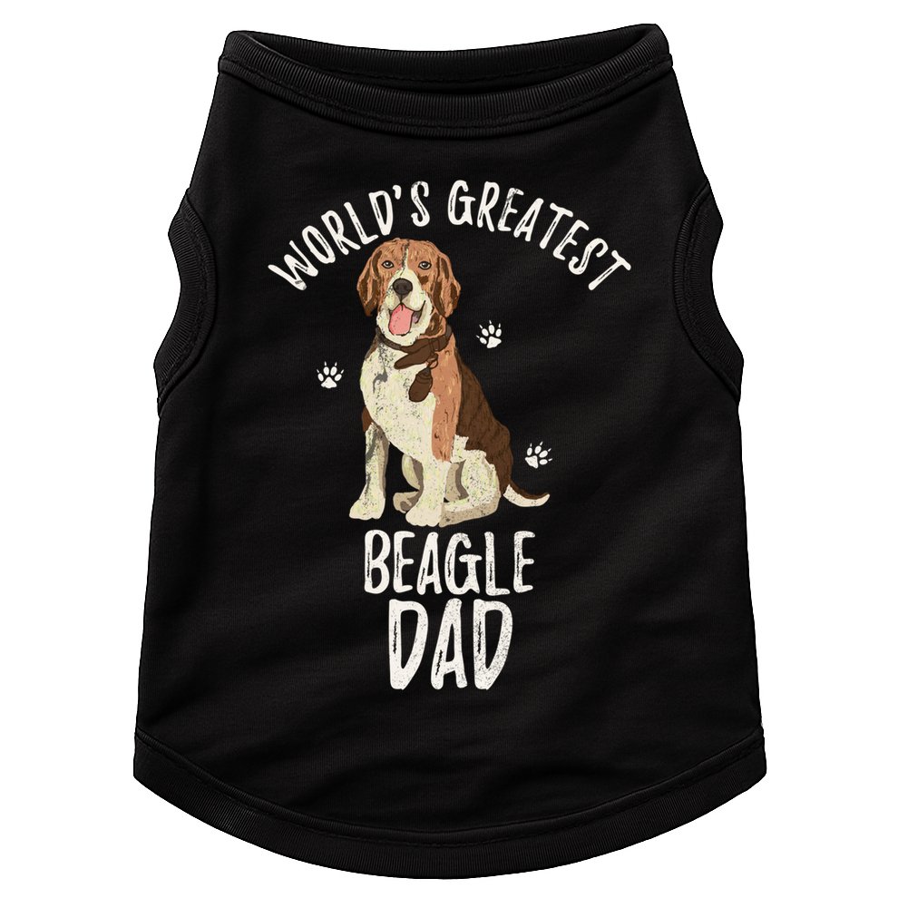 Vintage Worlds Greatest Beagle Dad Funny Dog Dad Pet Lover Meaningful Gift Doggie Tank