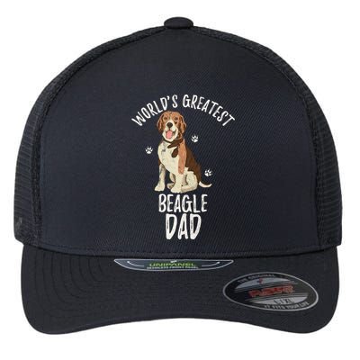 Vintage Worlds Greatest Beagle Dad Funny Dog Dad Pet Lover Meaningful Gift Flexfit Unipanel Trucker Cap