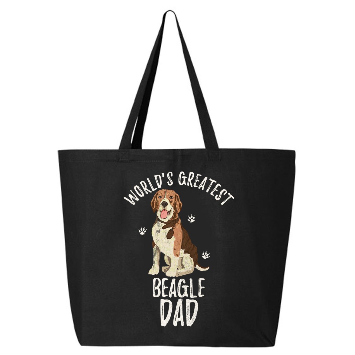 Vintage Worlds Greatest Beagle Dad Funny Dog Dad Pet Lover Meaningful Gift 25L Jumbo Tote