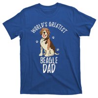 Vintage Worlds Greatest Beagle Dad Funny Dog Dad Pet Lover Meaningful Gift T-Shirt