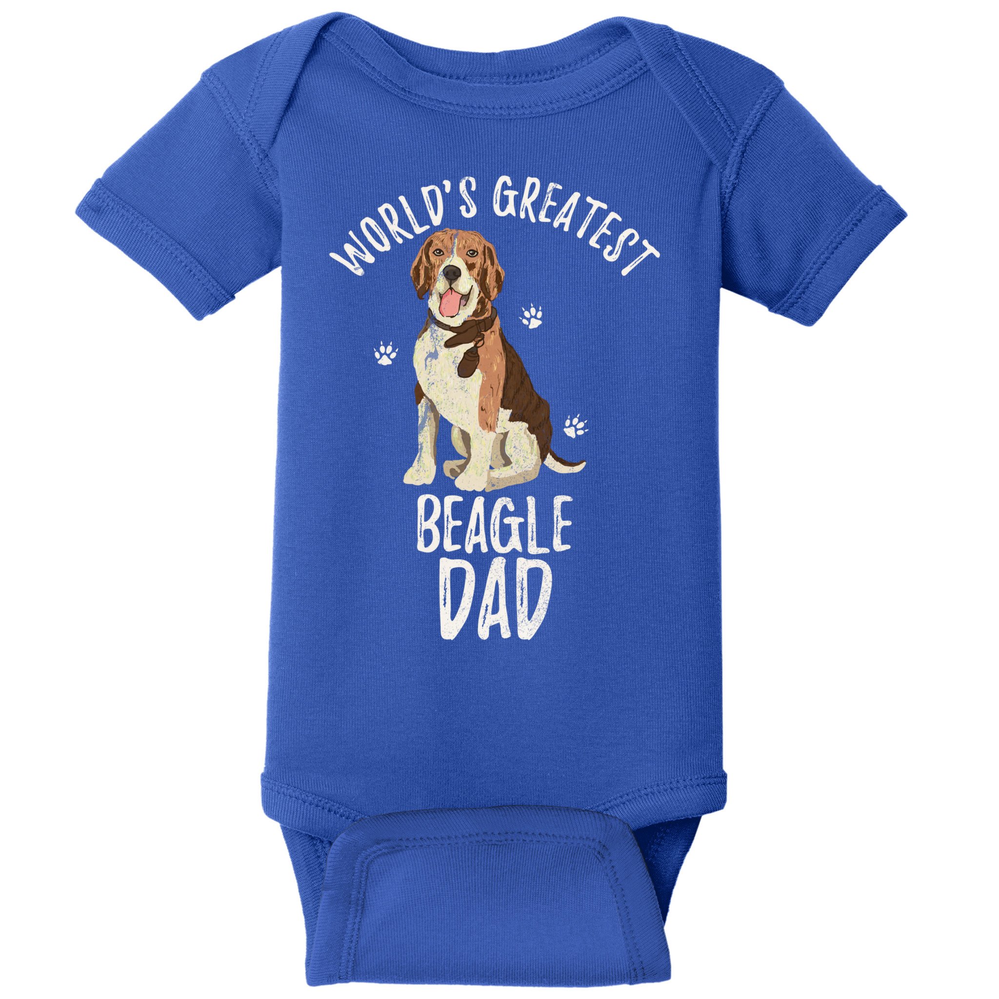 Vintage Worlds Greatest Beagle Dad Funny Dog Dad Pet Lover Meaningful Gift Baby Bodysuit
