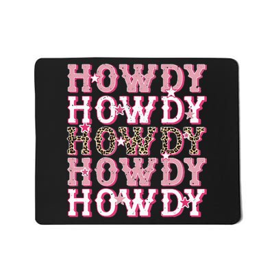 Vintage White Howdy Rodeo Western Country Southern Cowgirl Mousepad