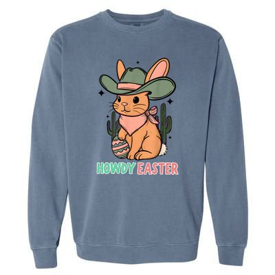 Vintage Western Howdy Easter 2024 Garment-Dyed Sweatshirt