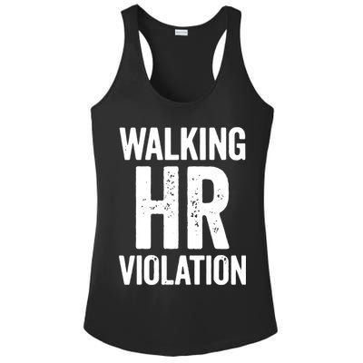 Vintage Walking HR Violation HR Human Resources Nightmare Ladies PosiCharge Competitor Racerback Tank